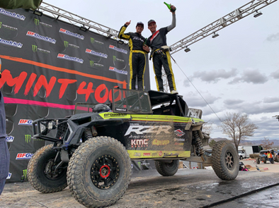 POLARIS RZR® FACTORY RACING CAPTURES TWO UTV TITLES AT THE ICONIC MINT 400