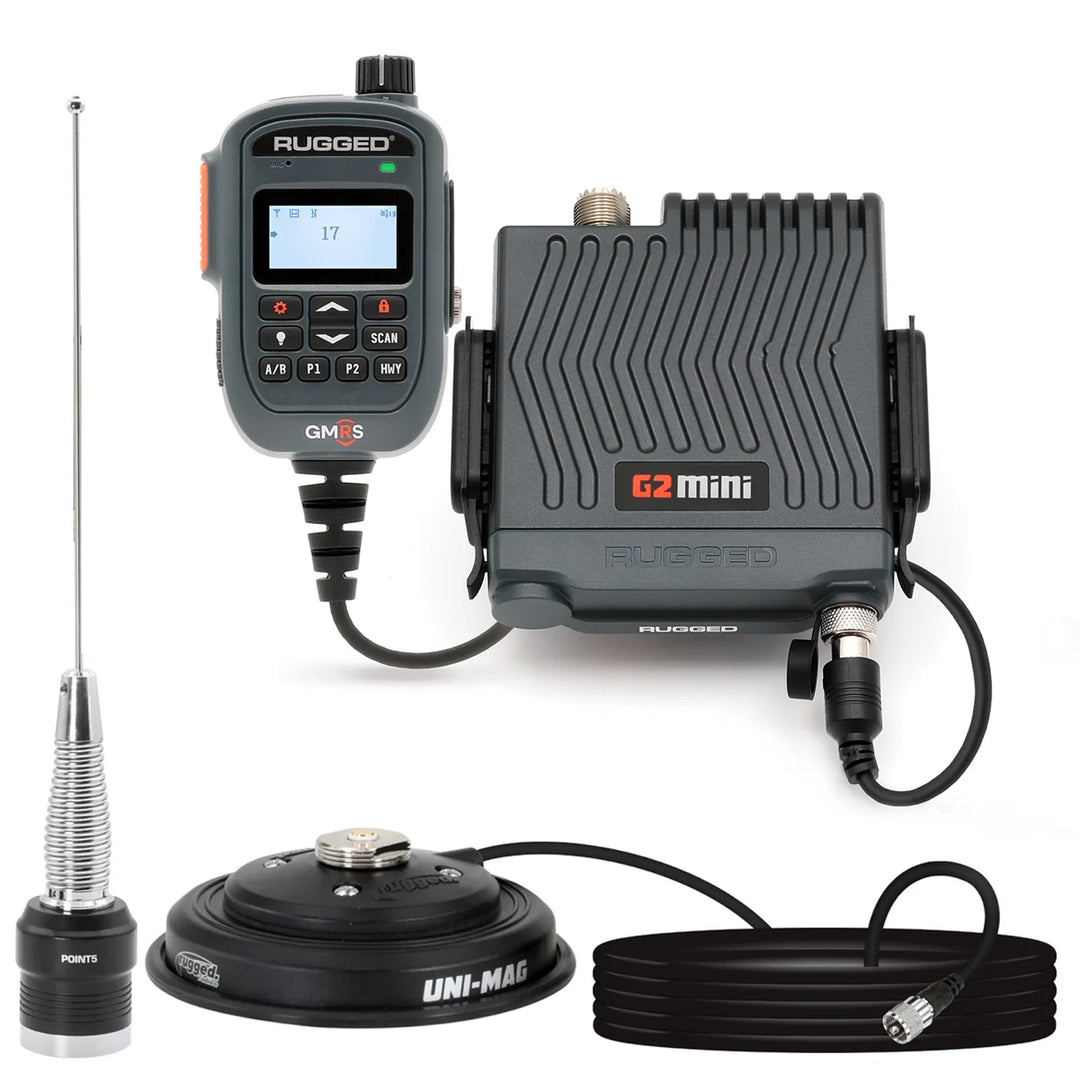 G2 Mini Radio Kit - 30W GMRS Compact Mobile Radio with Antenna