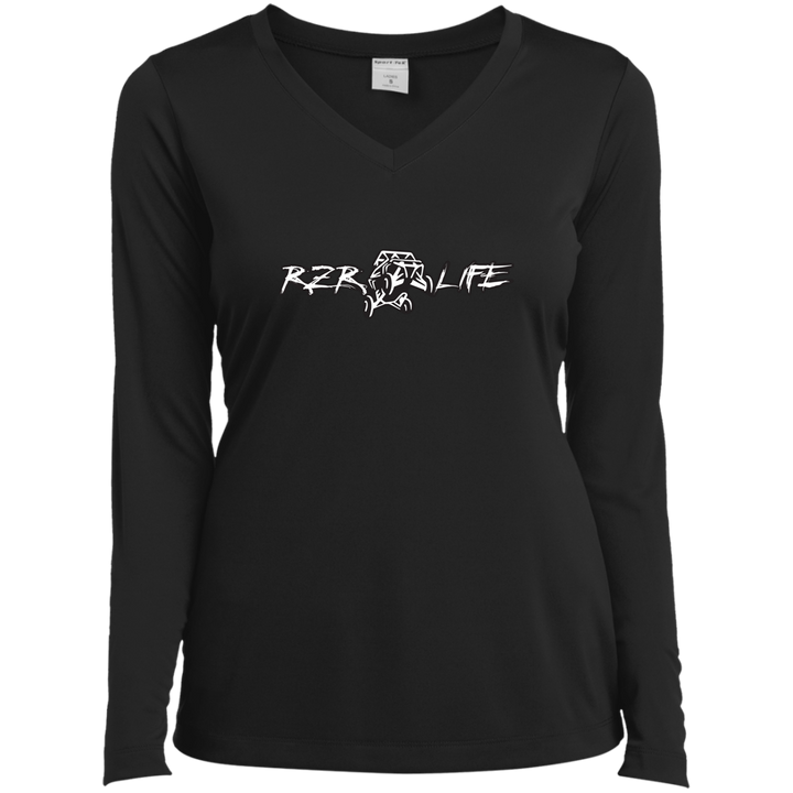 Ladies' LS Performance V-Neck T-Shirt