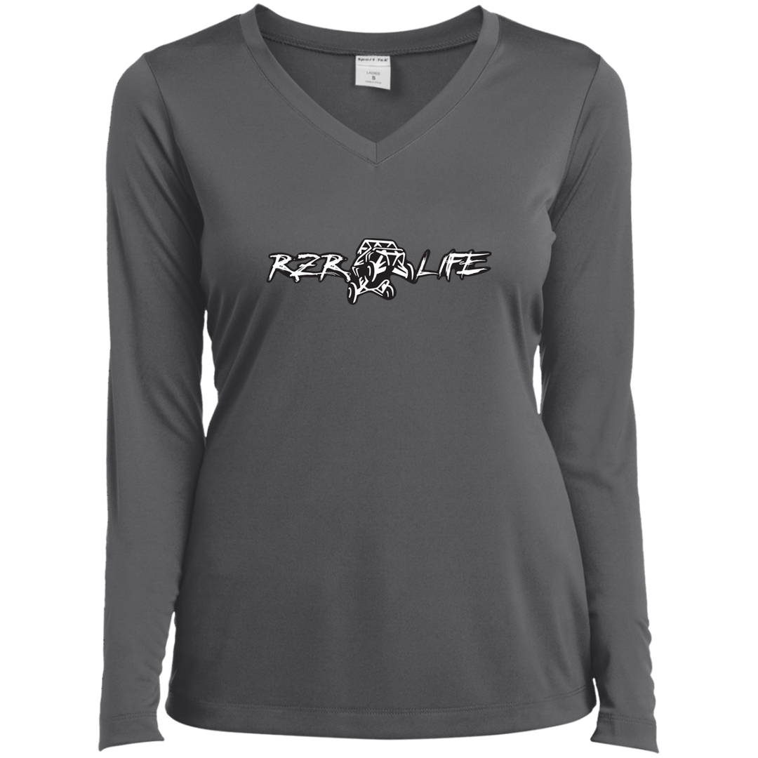 Ladies' LS Performance V-Neck T-Shirt