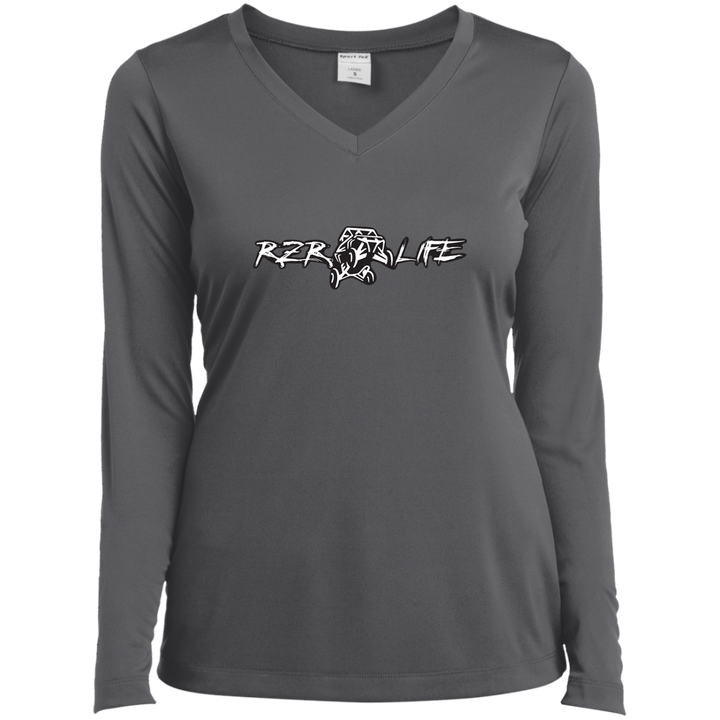 Ladies' LS Performance V-Neck T-Shirt