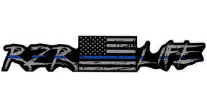 RZR LIFE Limited Edition Thin Blue Line Decal